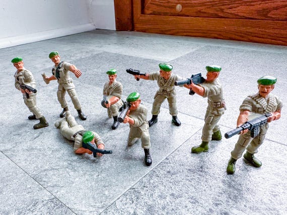 Vintage 1986 Mattel GUTS Green Berets Special Forces Set of 8 - Etsy