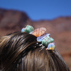 Mermaid Crystal Hair Comb, Boho Alternative Wedding Hair Comb, Bridal Comb, Bridesmaid Hair, Festival Hair Comb, Witchy Fairy Hair Pin image 9