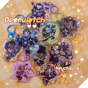 Overwatch Pixel Keychains