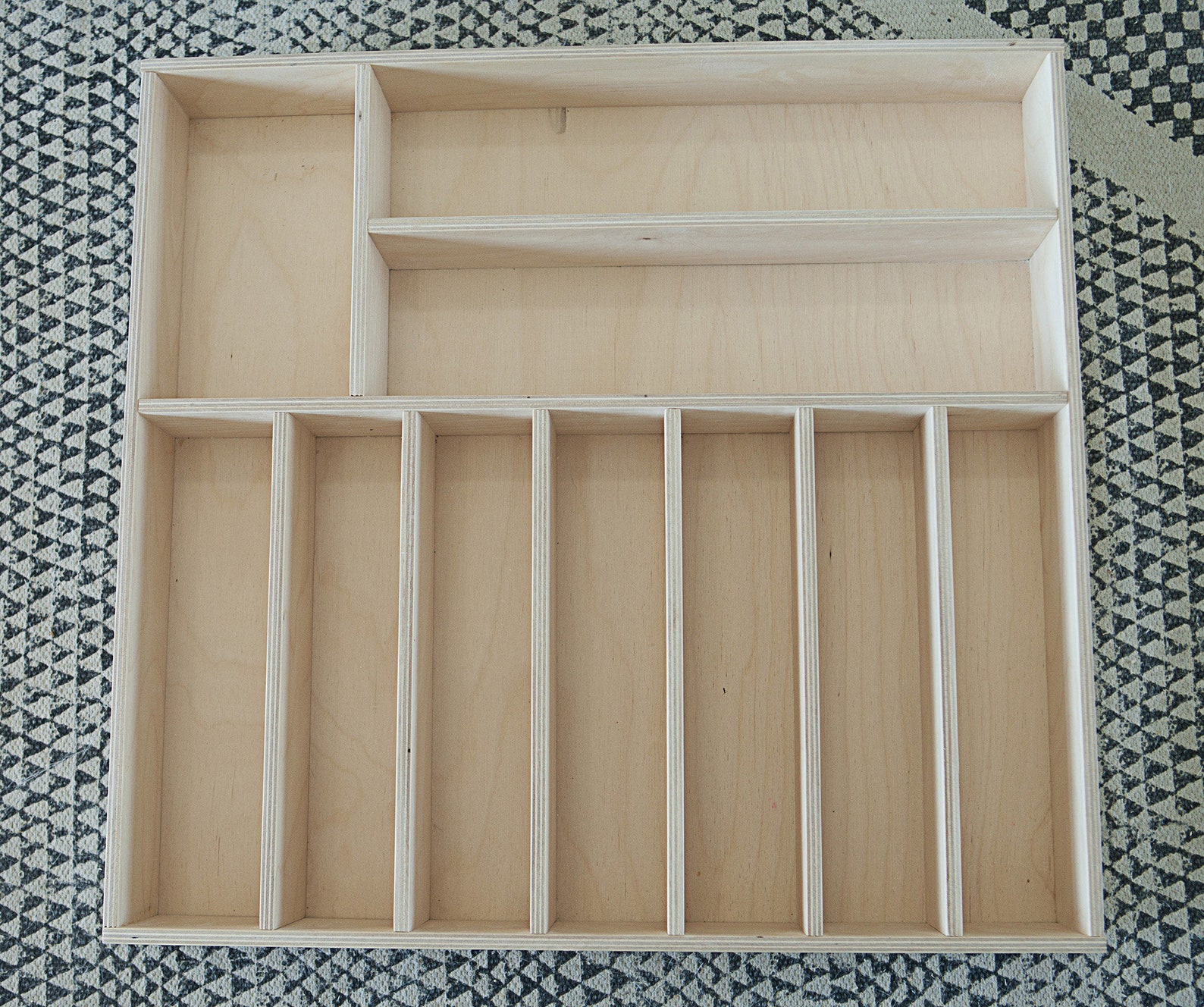 Up to 12 Inches Wide Drawer Insert, Custom Drawer Organizer, Wood Drawer Organizer, Silverware