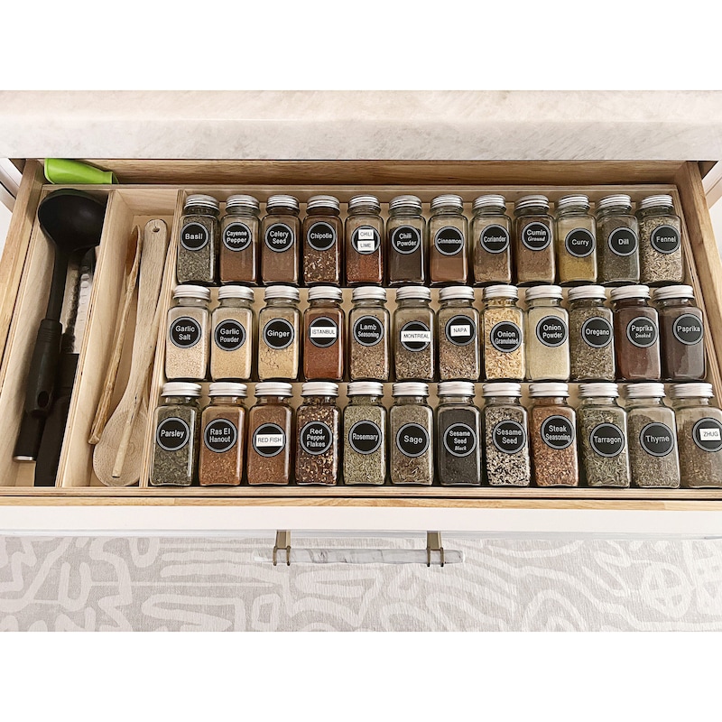 Draw Spice Racks Drawer Spice Rack - Etsy