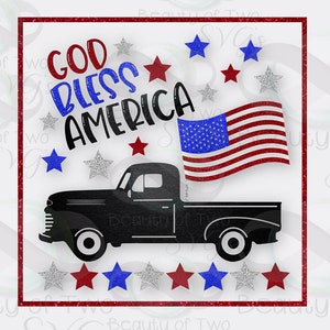 God Bless America Glitter Sublimation Design, Patriotic png, 4th of July Sublimation 300 dpi png file, Commercial Use Clipart Sublimation