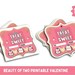 Penguin Valentine's Day Cards - Printable Treat Design (PDF & PNG) - Etsy