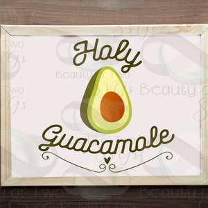 Holy Guacamole svg files, Cinco de Mayo svg and png, Avocado retro svg & png, files  for Cutting or Print, Instant Download, 4 file types