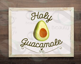 Heilige Guacamole Retro SVG, Cinco de Mayo PNG (Instant Download)
