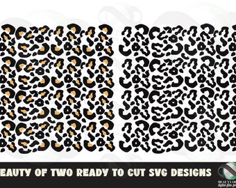 Leopard Print Seamless Pattern, Cheetah SVG (Instant Download)