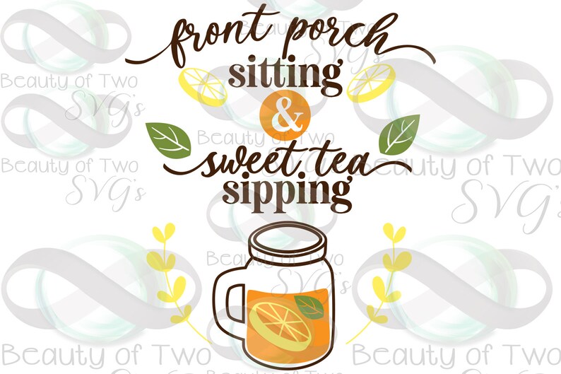 Download Sweet Tea Sipping svg and png Front Porch Summer svg ...