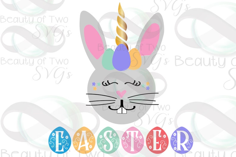 Free Easter Bunny Unicorn Svg