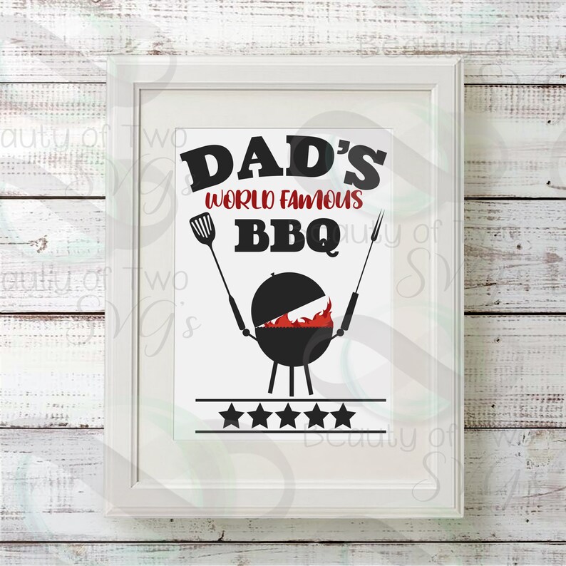 Download Dad grill BBQ svg cut file & png Fathers Day svg Grill svg | Etsy
