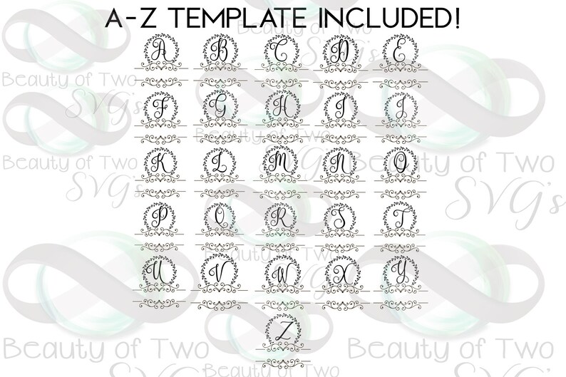 Download Last Name Customize Monogram svg cut file Family Name | Etsy