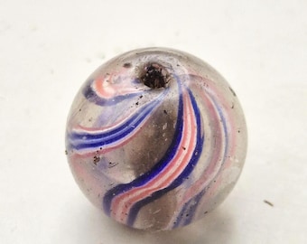 Antique marble bead from Lauscha, Germany • 21.15mm • Rare glass bead • Acquired in Mae Sai in 1993 I 1537