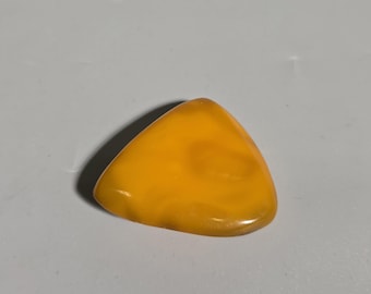 Antique Baltic Butterscotch Amber Brooch – Germany 1930s – Natural Untreated Amber – Large Vintage Pin I