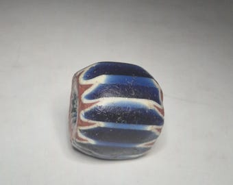 antique large chevron chevron bead 7-layer sevenlayer tradebead 31 mm x 28 mm C13