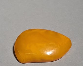 Art Deco Baltic Amber Brooch Butterscotch Orange Amber c.1930 Antique Brooch Schmuckrausch Vintage
