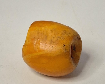 Antique amber bead 5.21 g Berber Africa old single bead Jewelry Rush Vintage 0254
