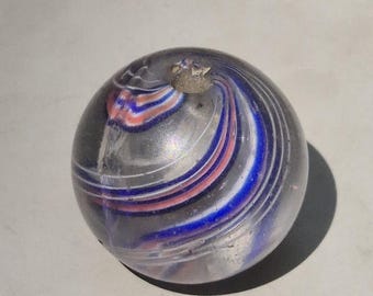 Antique marble bead • Lauscha glass • Ø 22mm • 13.7g • Rare • Acquired in Mae Sai in the 1990s • With crack • Collector's bead I 1645