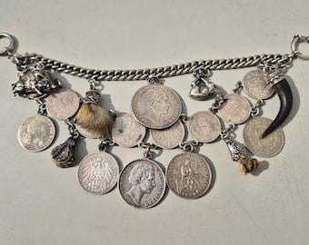 Antique Charivari Charivari chain silver 835 vintage 1018