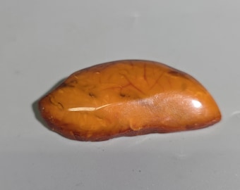 Antique Baltic Amber Brooch – Natural Butterscotch Amber – Art Deco Jewelry I SR1299