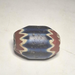 antique large chevron chevron bead 7-layer sevenlayer tradebead 31 mm x 28 mm C7A