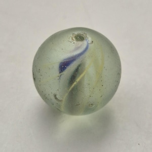 Antique marble bead Lauscha • 20.36mm glass bead • Rare trade bead I 1542