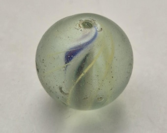 Antique marble bead Lauscha • 20.36mm glass bead • Rare trade bead I 1542