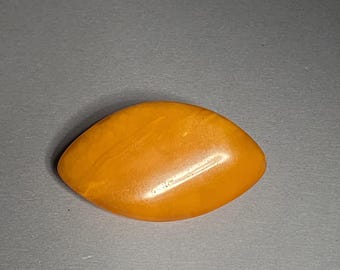 Antique German Amber Brooch • Natural Untreated Butterscotch Amber • Art Deco • Schmuckrausch Vintage I 1521