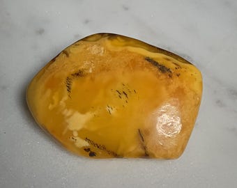 Antique German Amber Brooch over 17g • Natural Untreated Butterscotch Amber • 1930s • Schmuckrausch Vintage I 0856