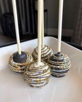 Gold and Black Cake Pops, Black and Gold Wedding Favors, Black and Gold Party Favors, Cake Pops, Retirement cake pops, graduation cake pops