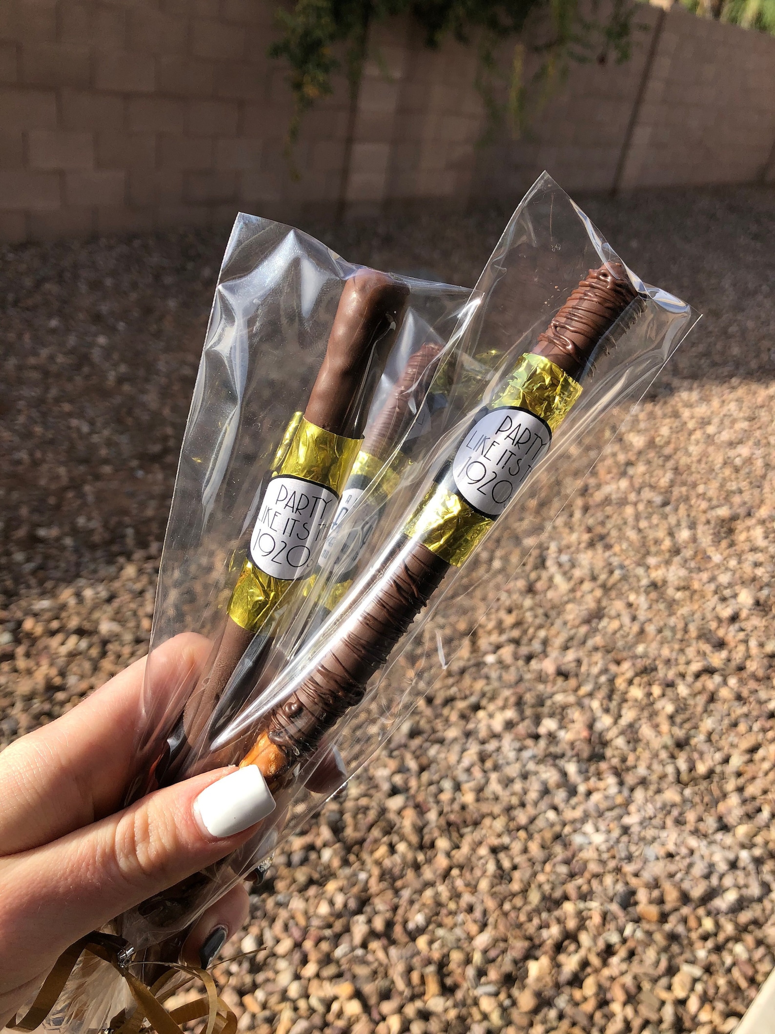 Chocolate Covered Pretzels Cigar Chocolate Pretzel Rods Etsy