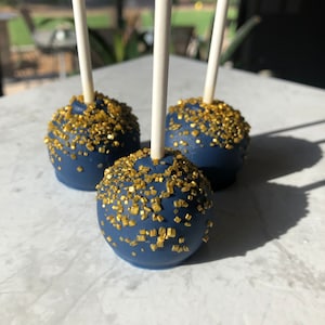 Navy Blue Cake Pops 