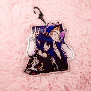 BFF Date Night Mirio x Tamaki Dual Holo/Clear Acrylic Charm