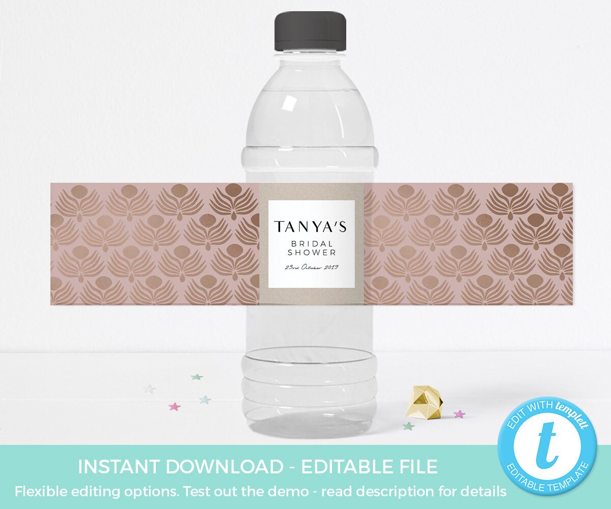 Gatsby Place Cards Template, EDITABLE Glam Theme Name Cards Printable ...