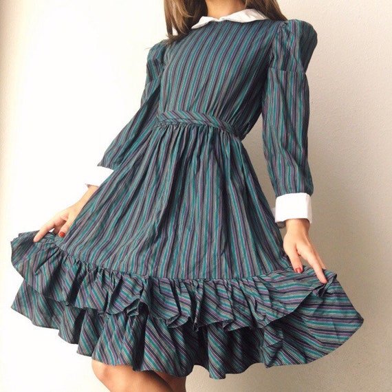 1960s Yves Saint Laurent Prairie Dress