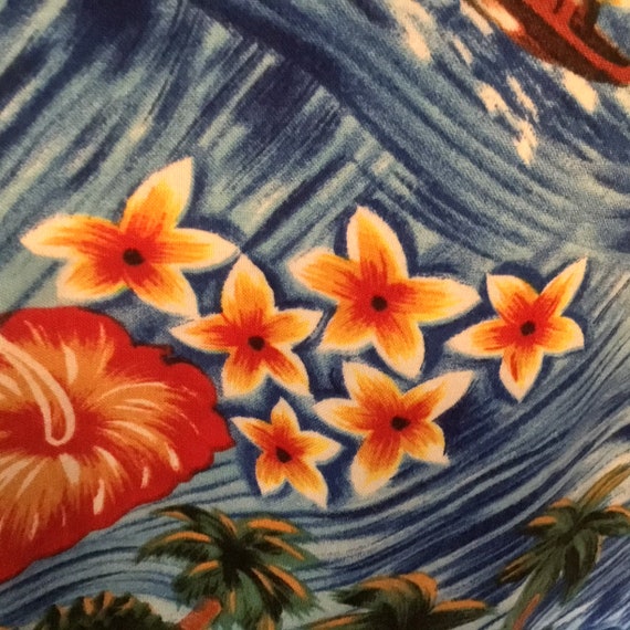 Large Pineapple Connection all Rayon Hawaiian Alo… - image 5