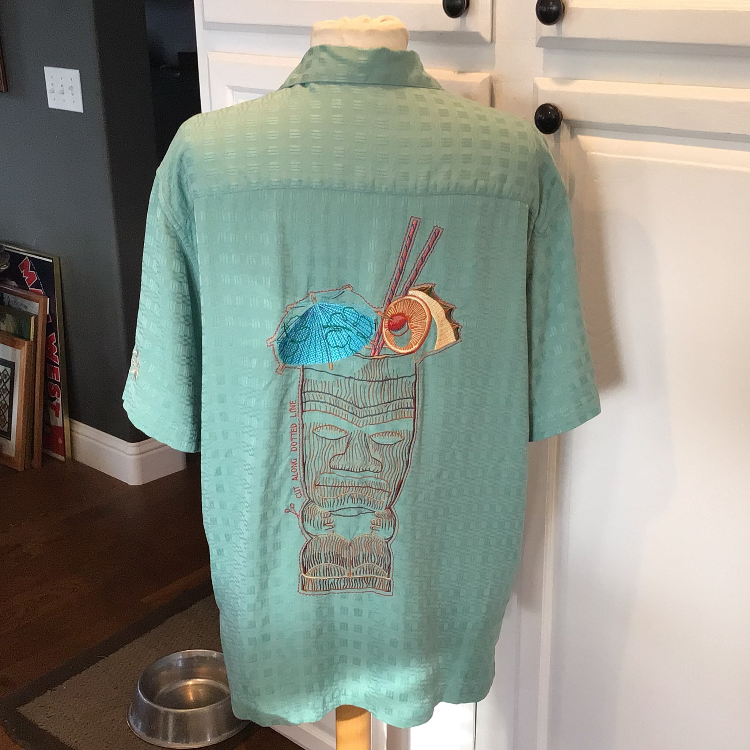 Medium Tori Richard Green Silk 