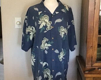 NWT Large Tommy Bahama Silk  Hawaiian Aloha Shirt