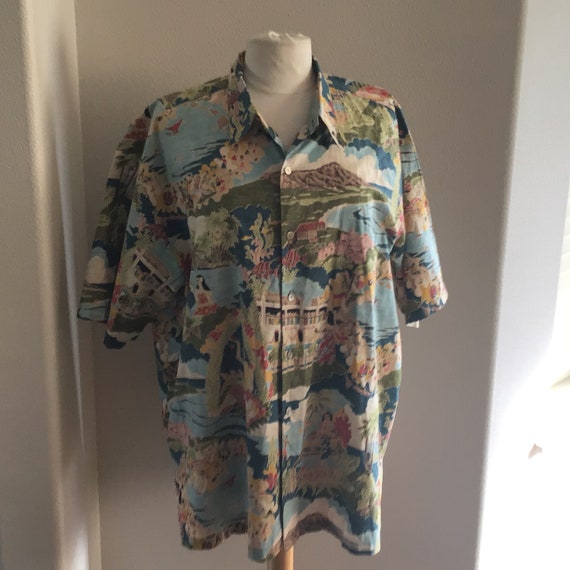 NWOT XXL Tori Richard Hawaiian Aloha Boat Day Aloha all Cotton Lawn Limited Edition print