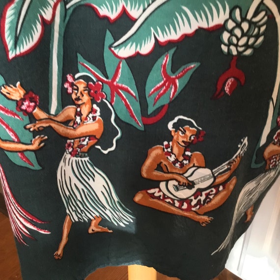 XL Rayon Tommy Bahama Hawaiian Aloha Shirt with H… - image 5