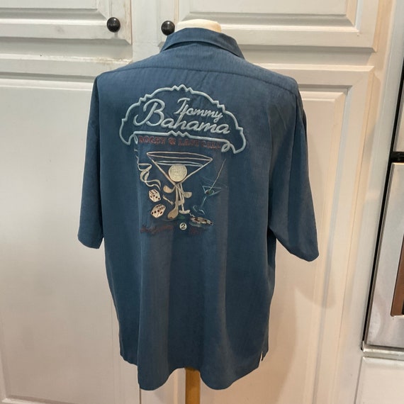 XL All Silk Tommy Bahama Hawaiian Shirt with Embr… - image 1