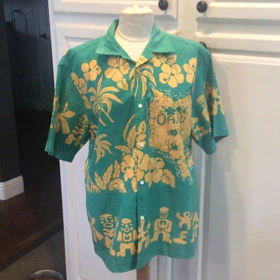 Large Vintage Joe Kealuha’s Cotton Hawaiian Shirt… - image 1