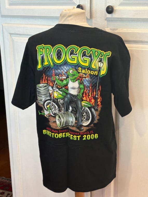 TUBE Tシャツ NWOT ラージ フロギーズ サルーン バイクトーバーフェスト 2006 T