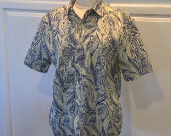 Medium Tommy Bahama Cotton Bandana Print Camp Shirt