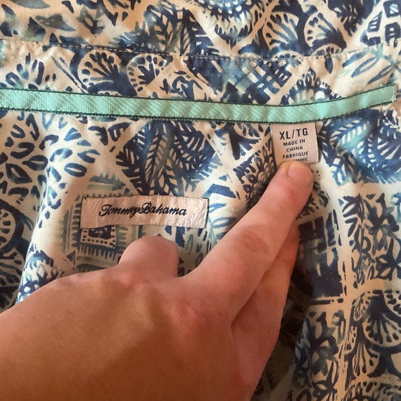 XL Tommy Bahama Silk and Polyester Hawaiian Aloha… - image 4