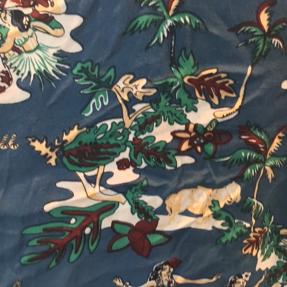 Large Rayon Barn Fly Hawaiian Aloha Shirt with Te… - image 5