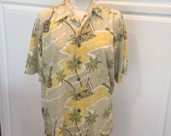 Medium Kahala by Ron Anderson Rayon Hawaiian Aloha Shirt