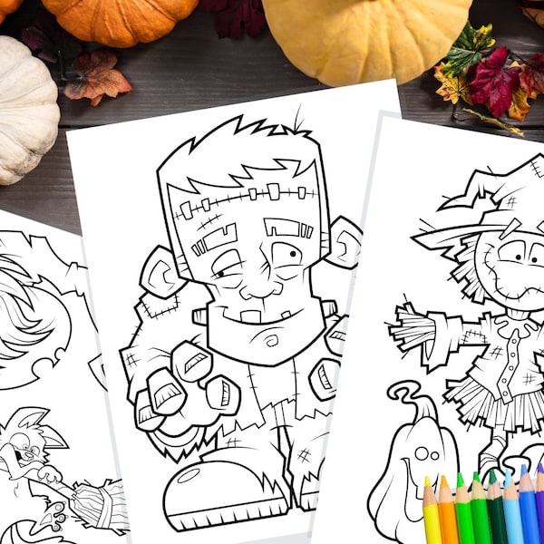 Printable Halloween Coloring Pages / Crafts for Kids / Art for Kids / Family Activities / Holiday Coloring / School Activity Coloring Pages