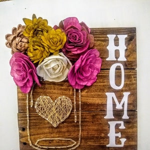 WALL ART HOME décor Décor mural Mason jar rustique maison Décor de mariage décor de pays Décor ferme Décor maison rustique décor maison Housewarming maman cadeau