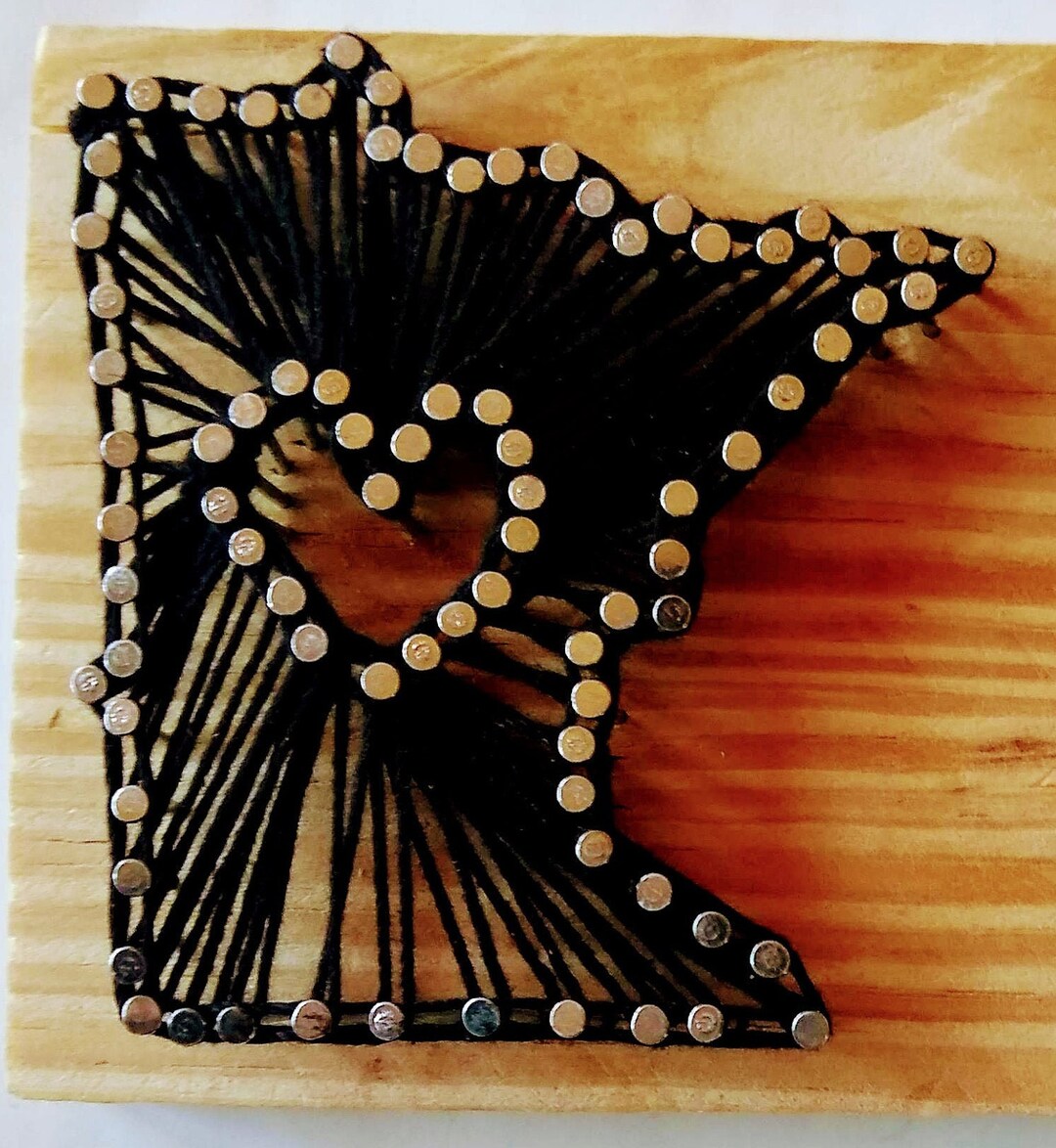 MINNESOTA WALL ART String Art Minnesota Wisconsin Wood Signs Wooden ...