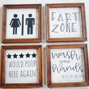 GAG GIFTS WHITE elephant gifts Christmas gifts bathroom wall decor Bathroom decor Home decor Wall art Stocking stuffer Housewarming gift
