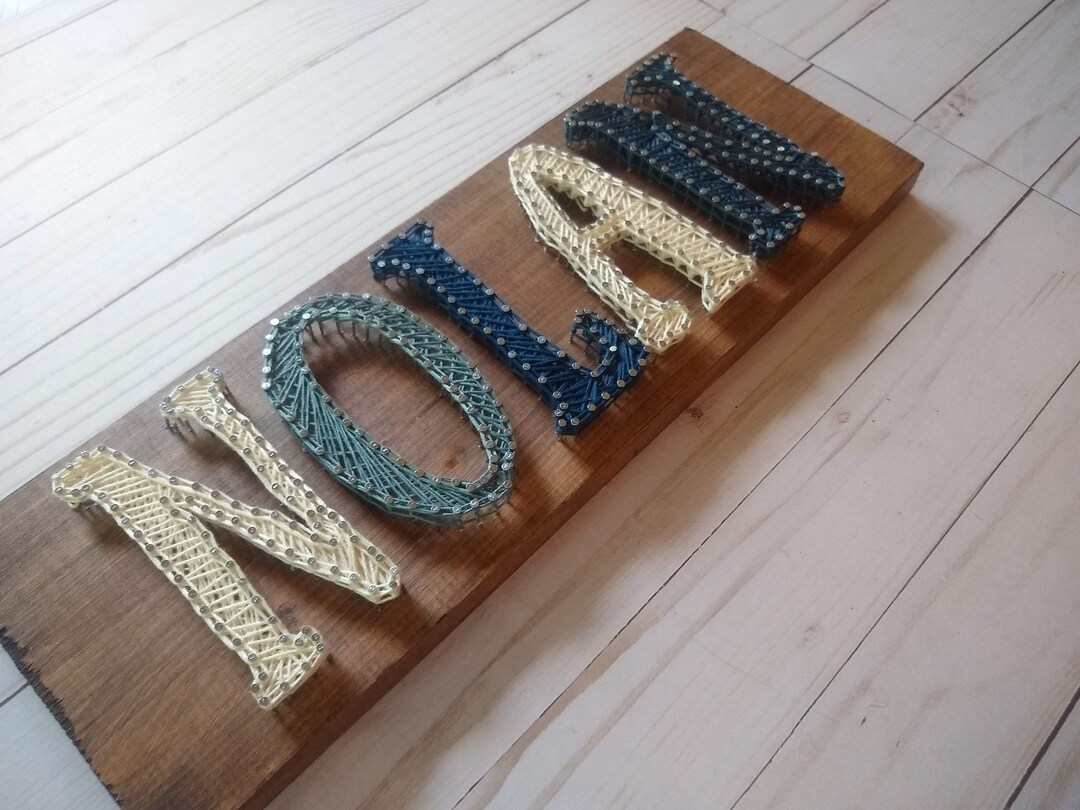 NURSERY NAME SIGN String Art Family Name Sign Personalised Etsy